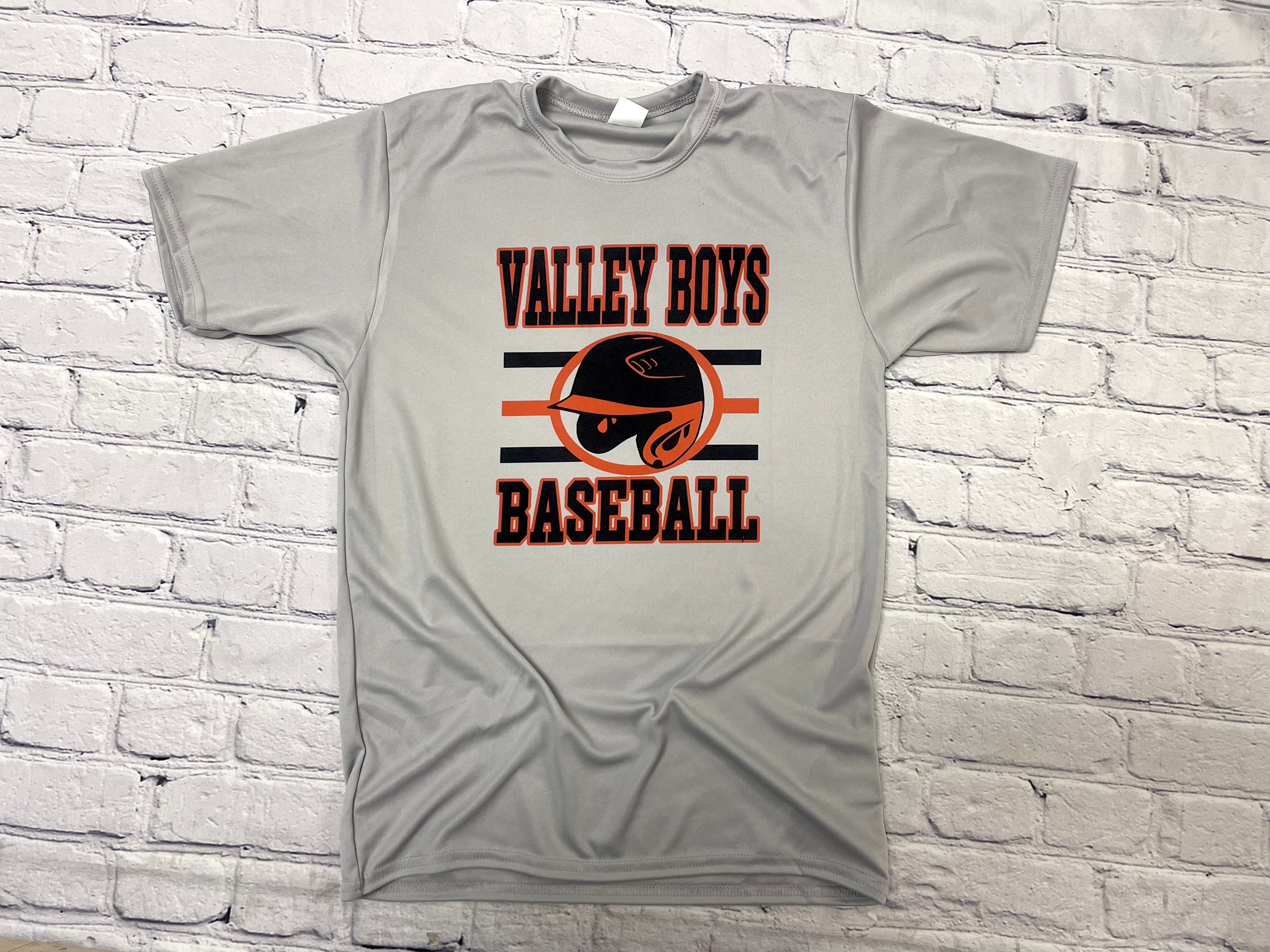 Valley Boys Baseball Dry Fit T-Shirt – Ellie Bell's T-Shirt Designs