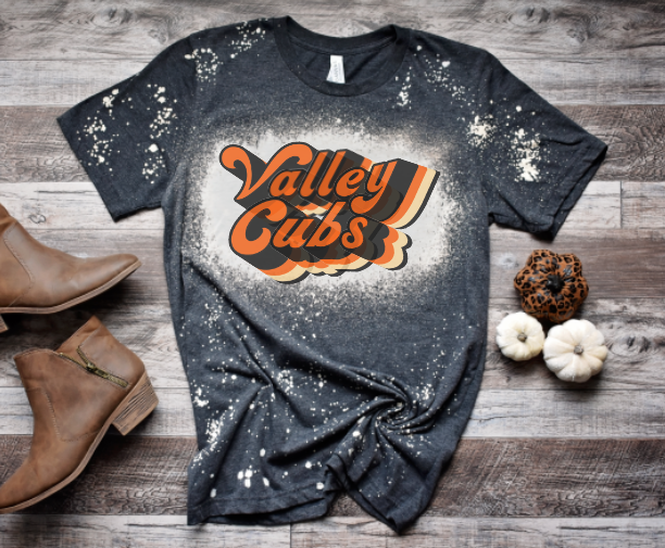 Retro Valley Cubs Bleached Shirt – Ellie Bell's T-Shirt Designs