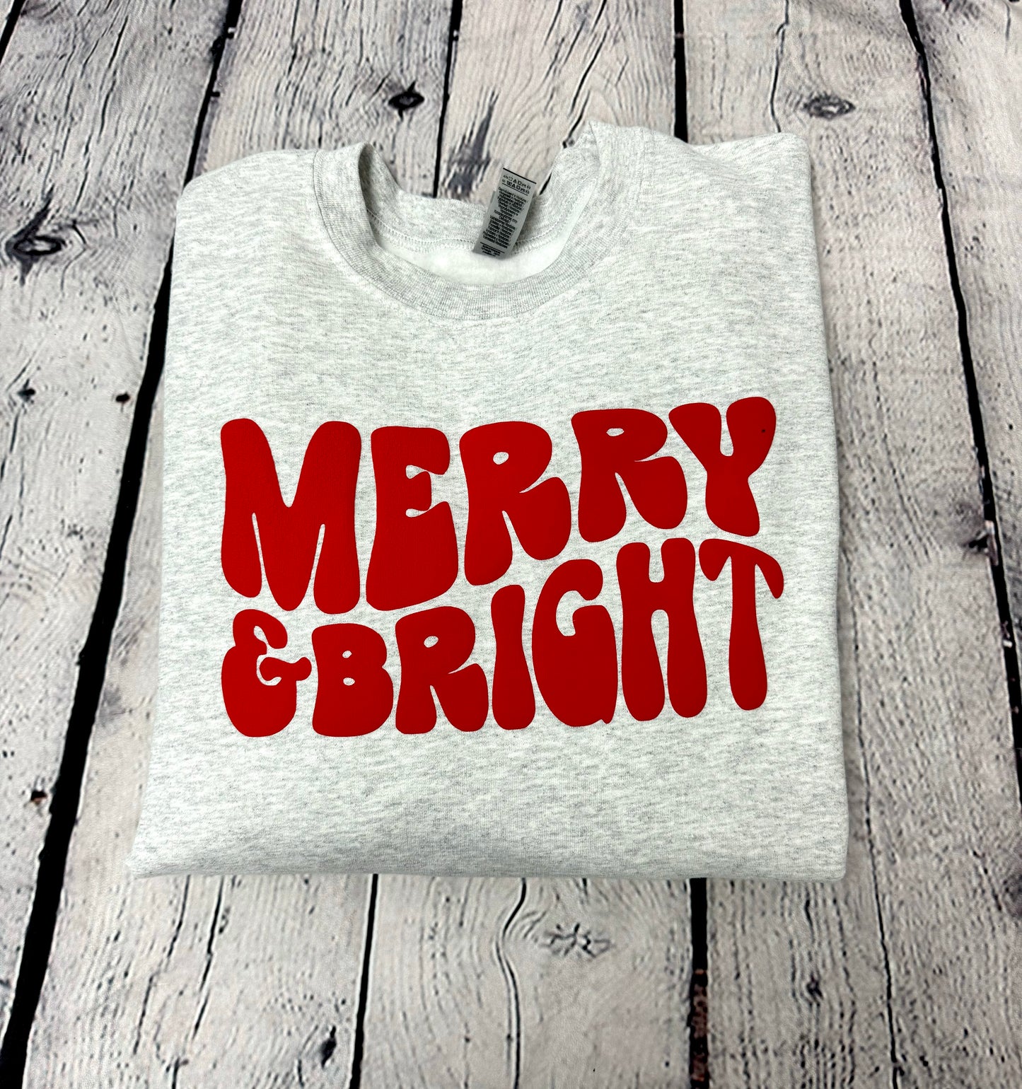 Merry & Bright puff Sweatshirt