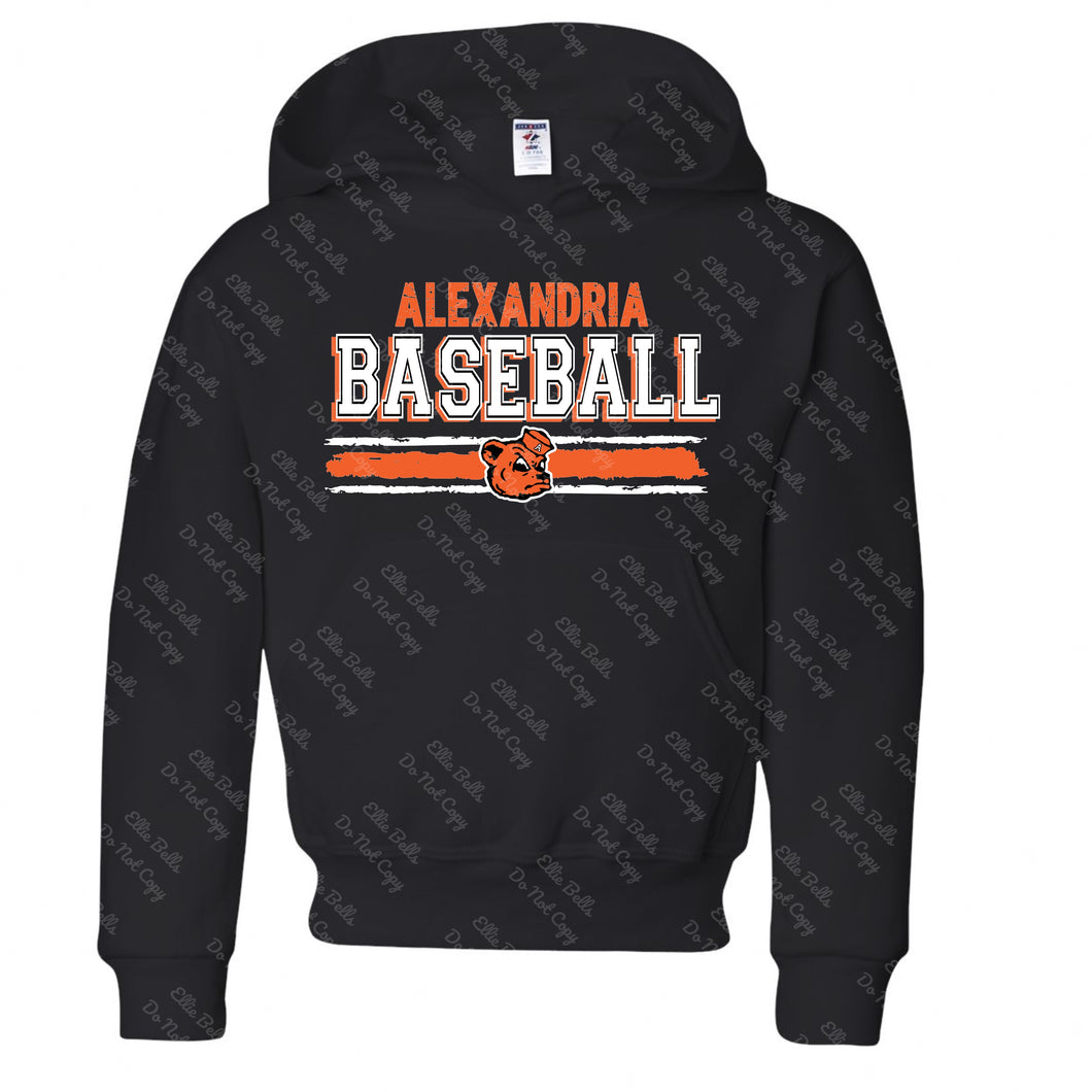 Alexandria Baseball Shirt or Sweatshirt