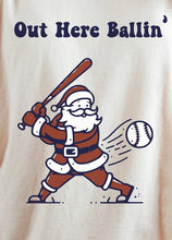 Load image into Gallery viewer, Out Here Ballin Santa shirt
