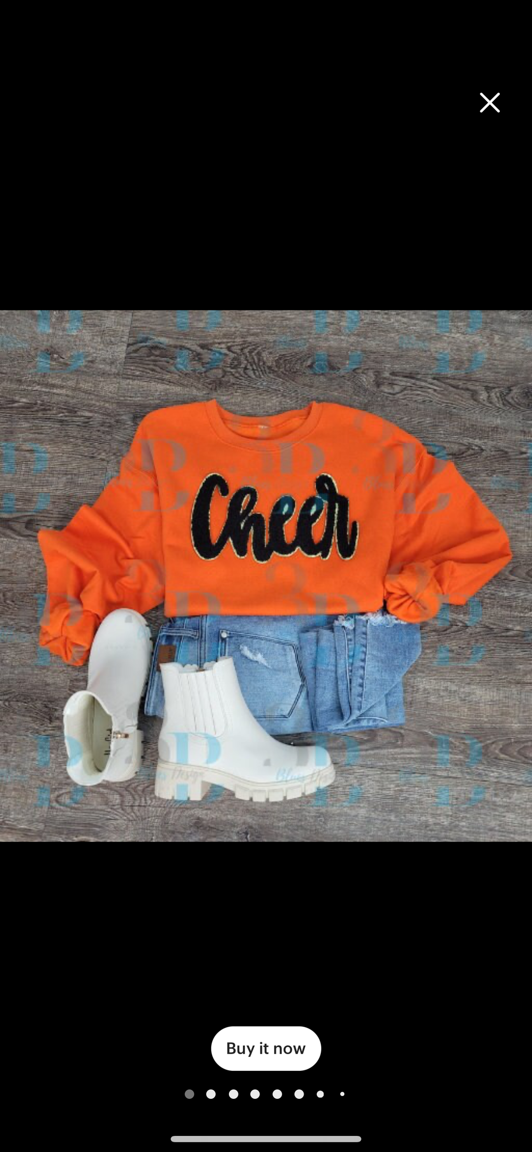 Cheer chenille patch sweatshirt