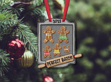 Load image into Gallery viewer, Gingerbread family ornament
