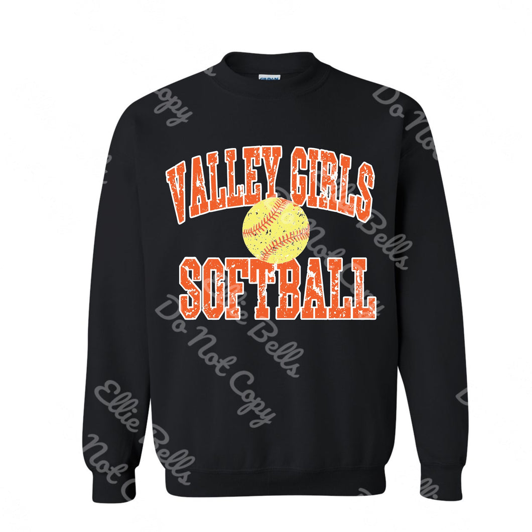 Valley Girls Softball Shirt or Sweatshirt