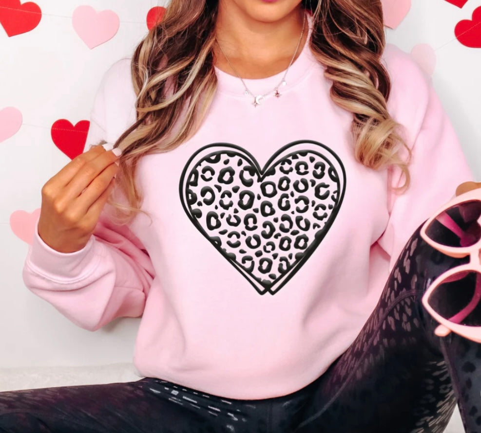 $18 Puff Heart Sweatshirts