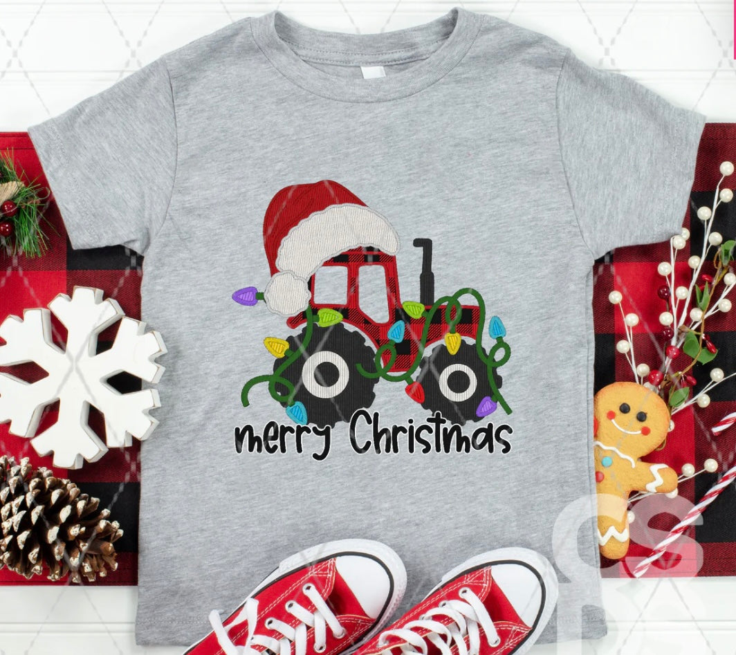 Christmas Tractor T-Shirt or Sweatshirt