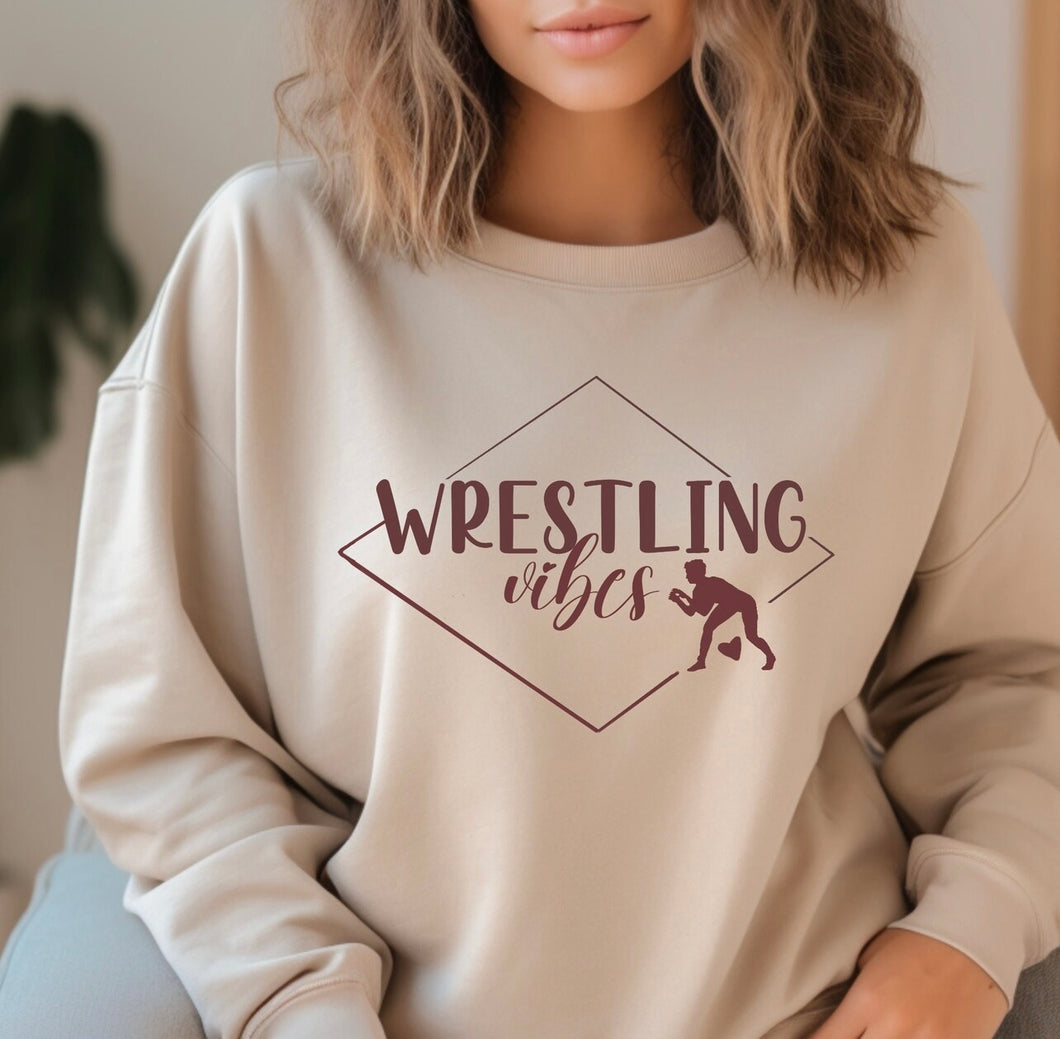 Wrestling Vibes T-Shirt or Sweatshirt