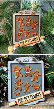Load image into Gallery viewer, Gingerbread family ornament
