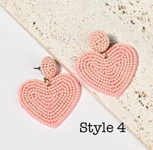 Load image into Gallery viewer, Beaded Valentine’s Day Earrings
