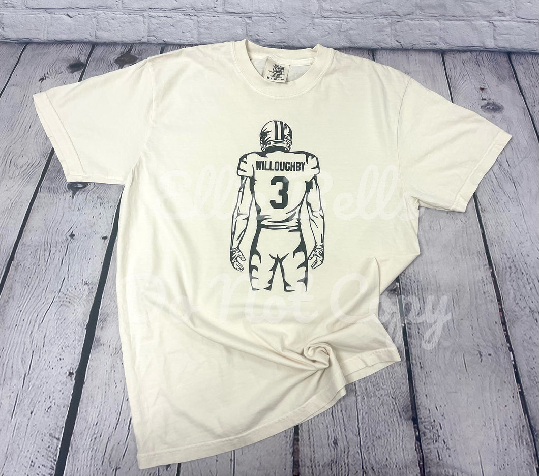 Football Player Silhouette T-Shirt
