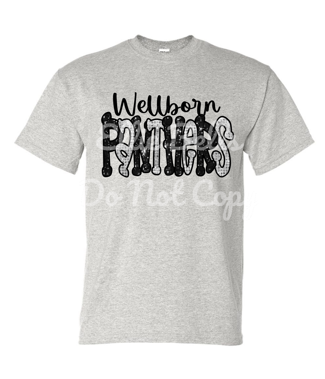 Wellborn Panthers Faux sequins tshirt