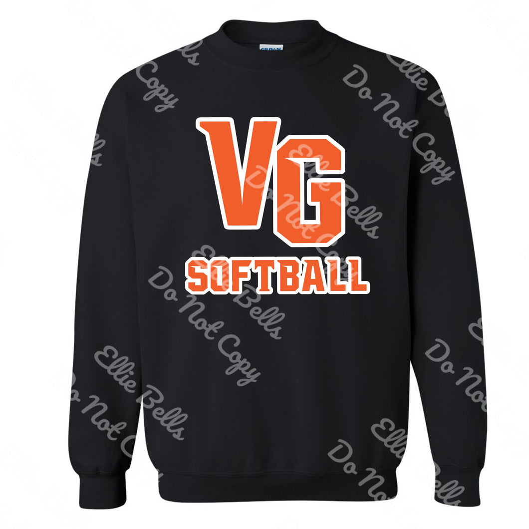Valley Girls VG softball Shirt or Sweatshirt