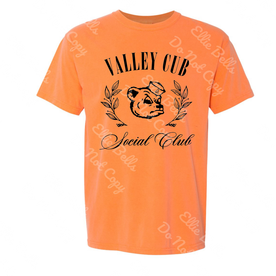Valley Cub Social Club Shirt, comfort colors