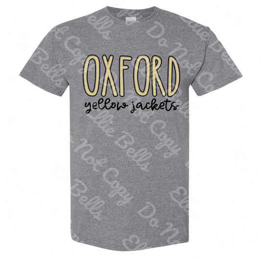 Oxford yellow jackets t-shirt, sweatshirt, or hoodie