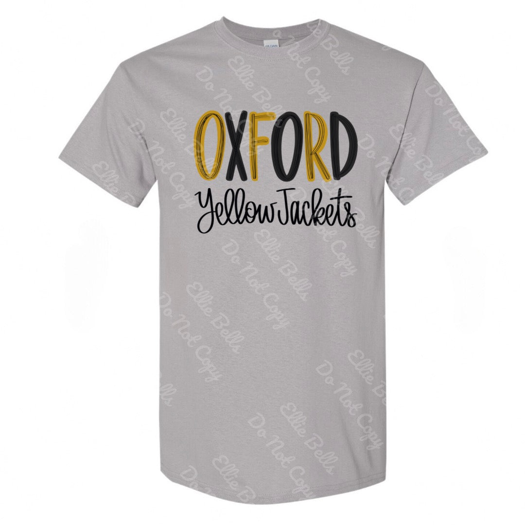 Oxford yellow jackets t-shirt, sweatshirt, or hoodie