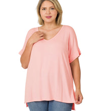 Load image into Gallery viewer, Modal Short Sleeve V Neck Top
