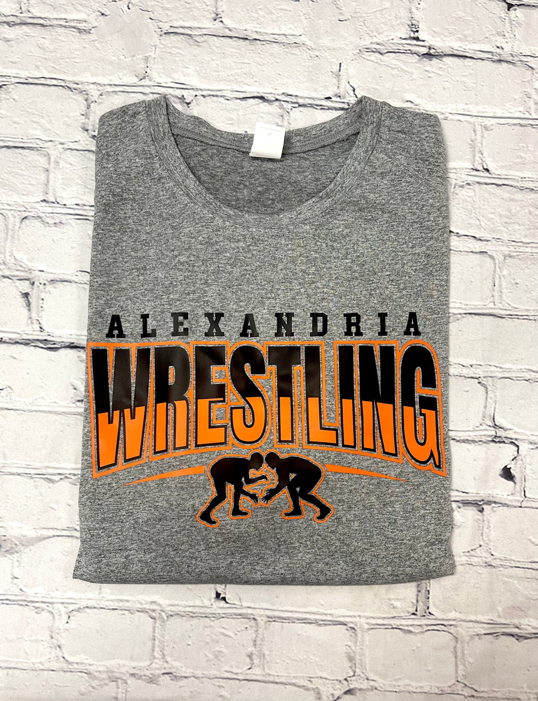 Alexandria Wrestling Heather Gray T-Shirt