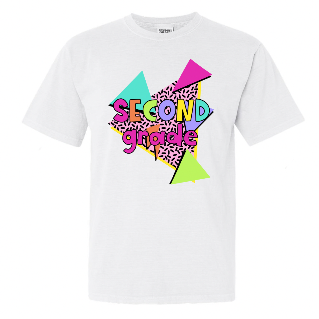 90s Inspired Back to School Comfort Colors Grade Shirt