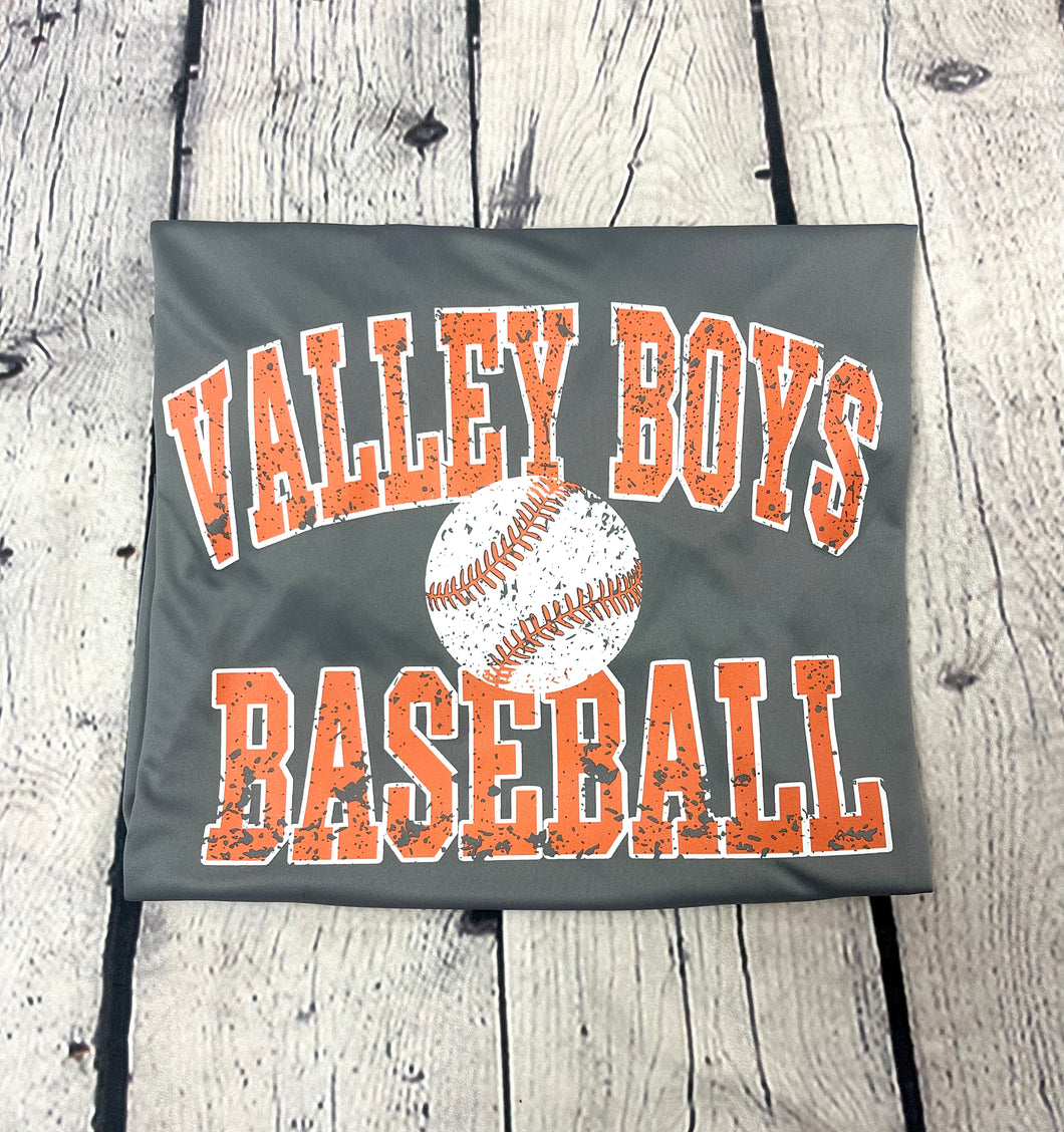 Valley Boys Baseball Dry Fit or Regular Shirt