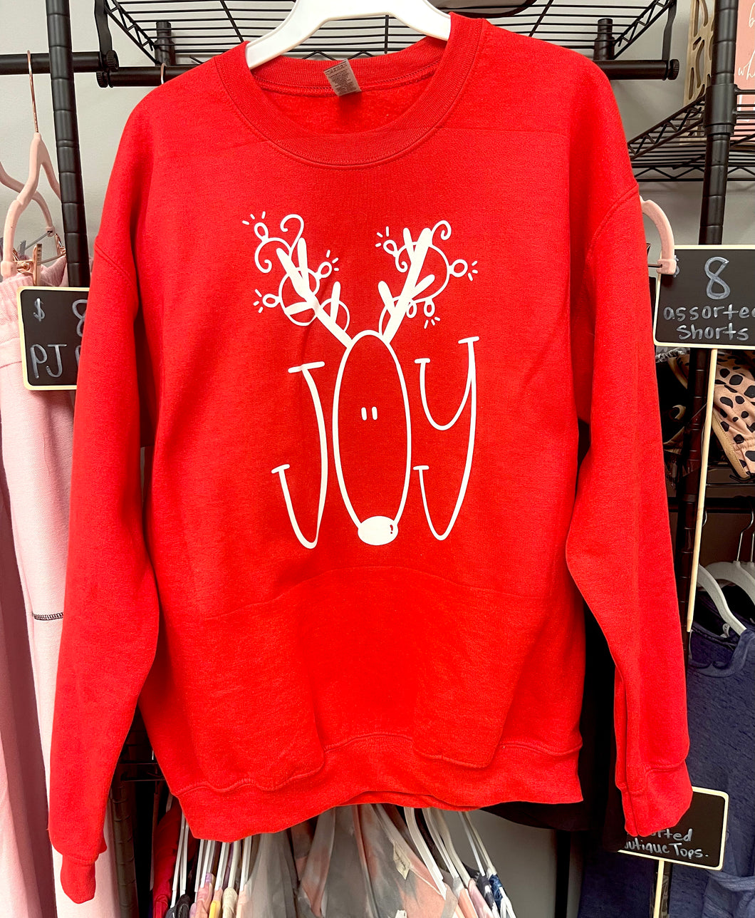 Joy Reindeer T-Shirt or Sweatshirt