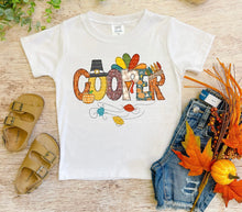 Load image into Gallery viewer, Thanksgiving name shirt
