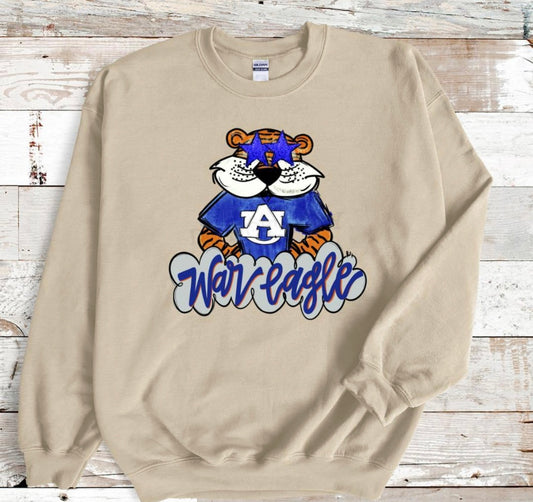 Boujie mascot Auburn or Georgia Sweatshirt