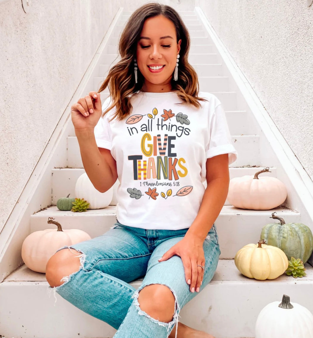 In all Things Give Thanks Shirt