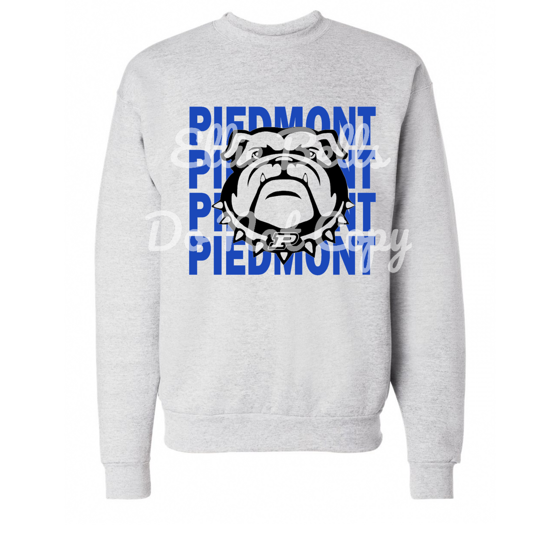 Piedmont Bulldogs Mascot T-Shirt or Sweatshirt