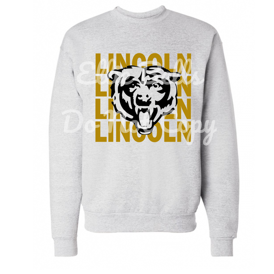 Lincoln Bears Mascot T-shirt or Sweatshirt