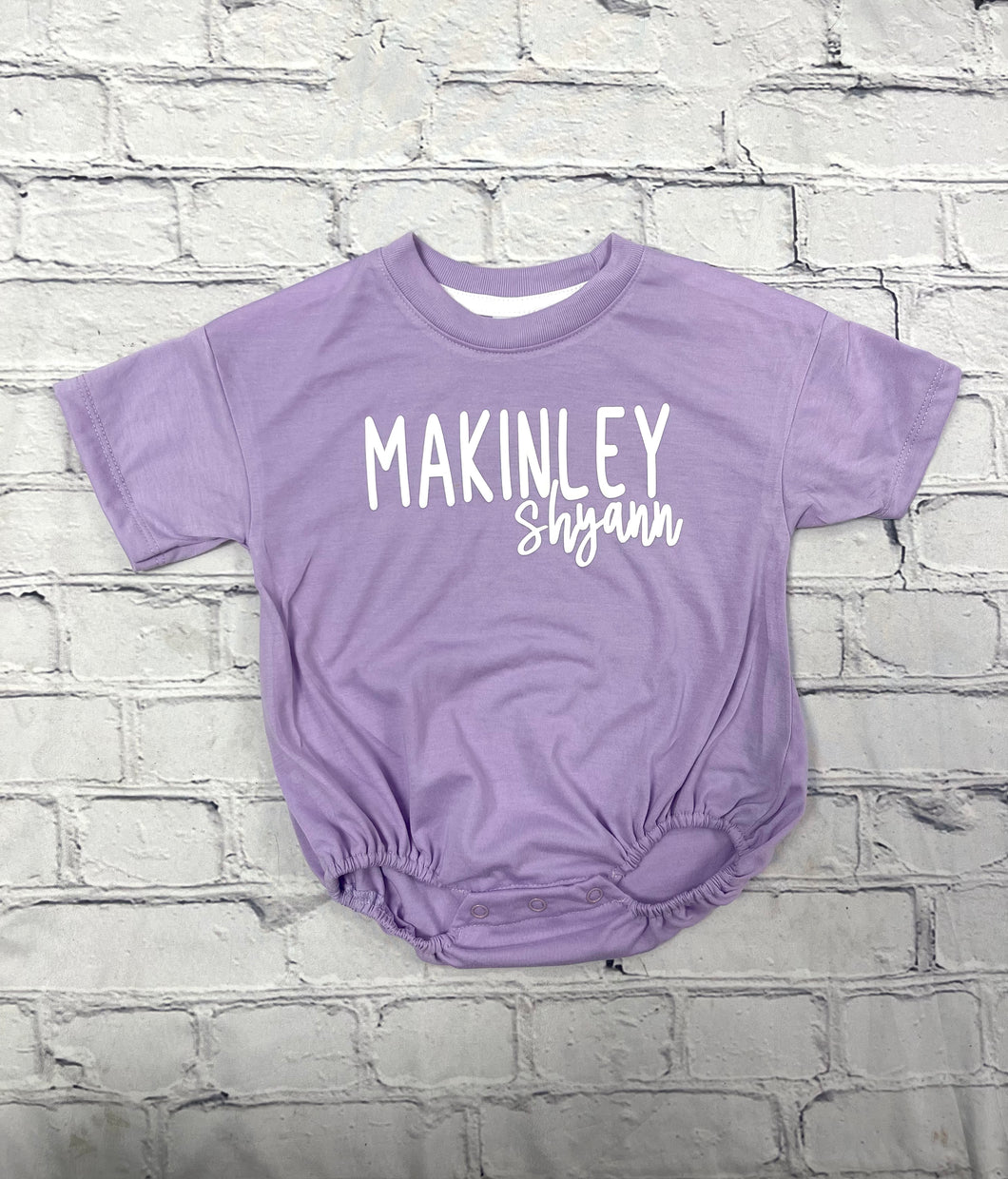 Personalized Bubble Baby Rompers