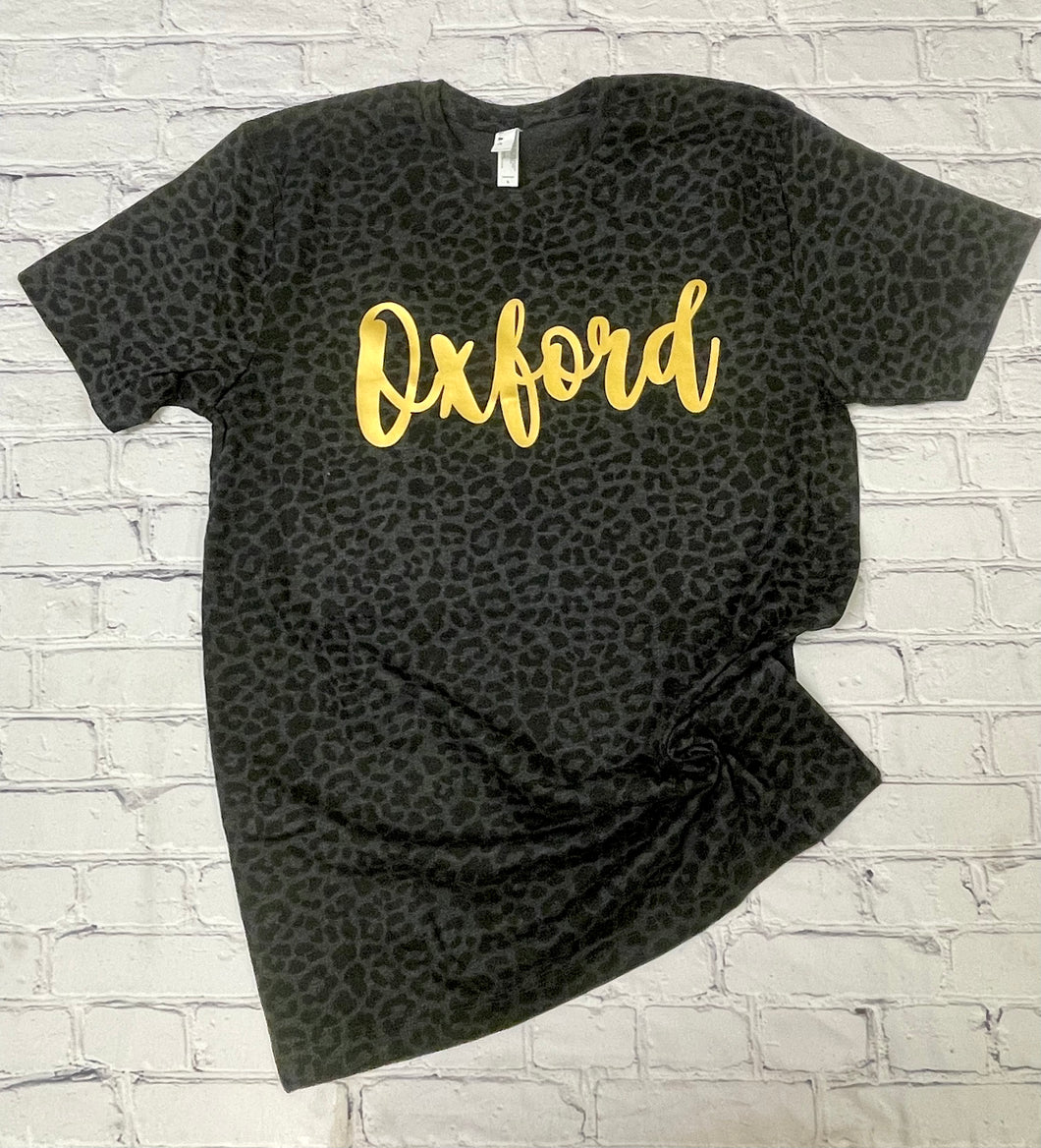 Oxford Black Cheetah shirt