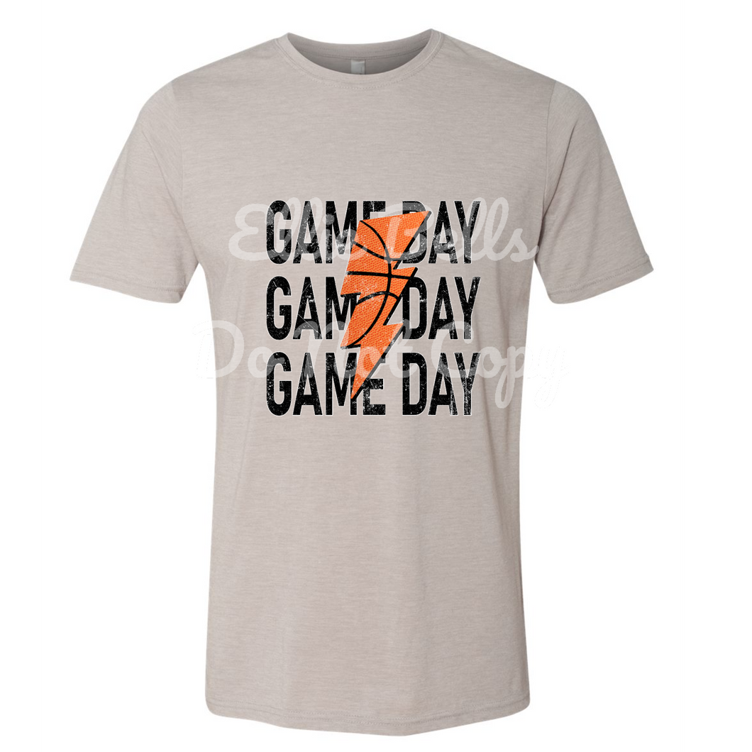 Basketball Game Day with Lightning Bolt T-Shirt or Sweatshirt