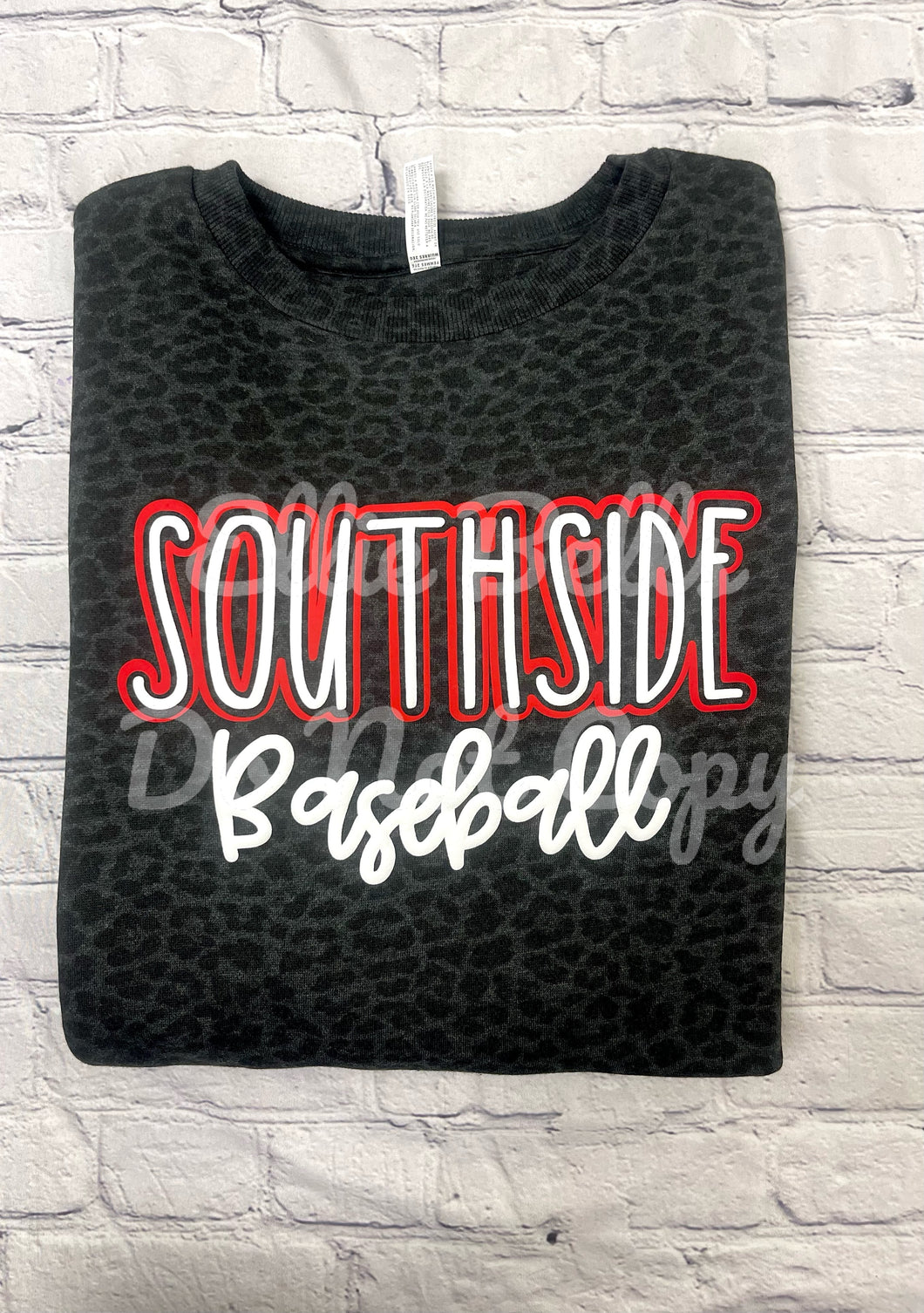 Southside Baseball or Softball Cheetah Shirt