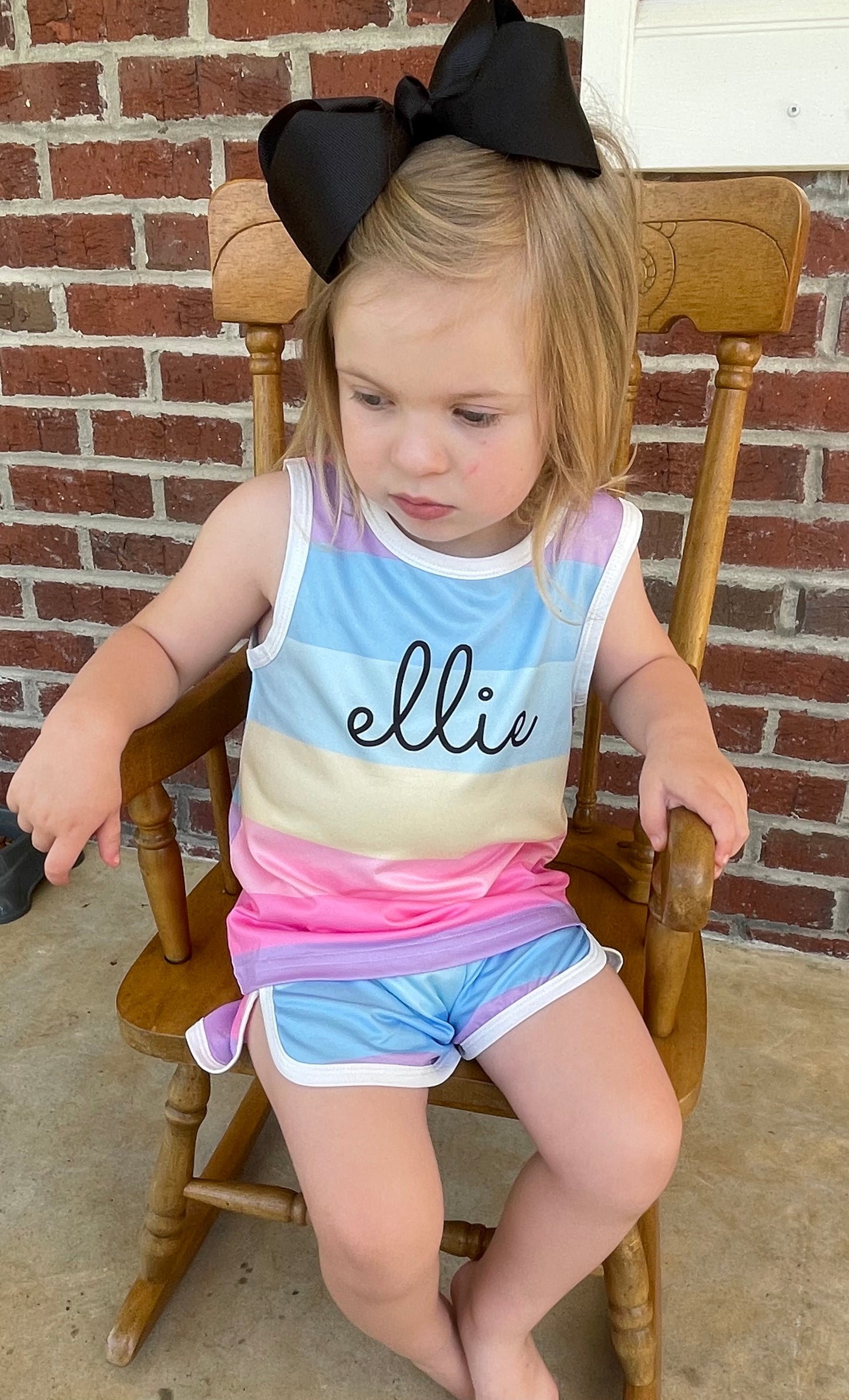 Personalized Pastel Rainbow outfits