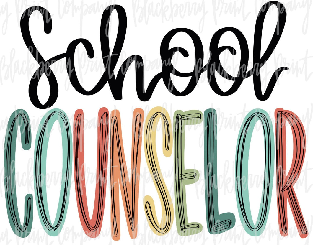 School Counselor Comfort Colors T-Shirt